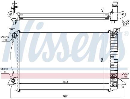 Радиатор NISSENS 60314A