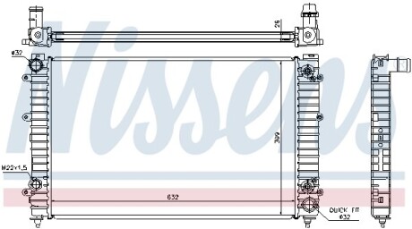 Радиатор NISSENS 60493A