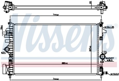 Радиатор NISSENS 606047