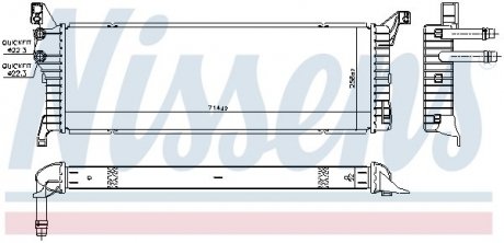 Радіатор охолодження NISSENS 606087