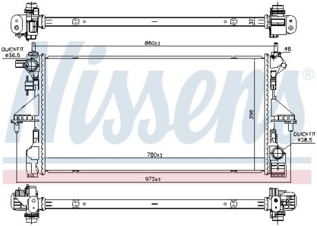 Радiатор NISSENS 606171