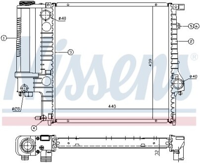 Радиатор NISSENS 60623