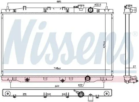 Радиатор NISSENS 606443
