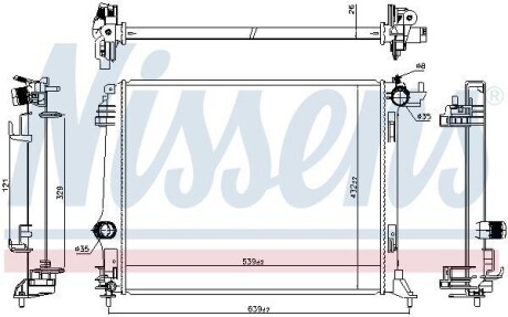 Радиатор NISSENS 606474