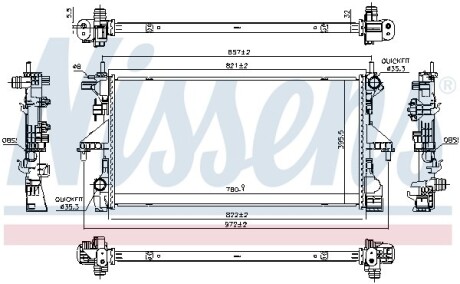 Радиатор NISSENS 606538