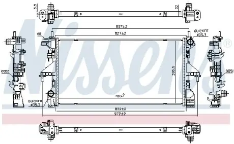 Радиатор NISSENS 606538