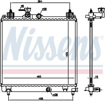 Радиатор NISSENS 606550