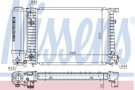 Радиатор NISSENS 60703A