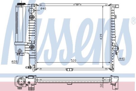 Радiатор NISSENS 60709A