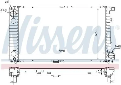 Радiатор NISSENS 60757A