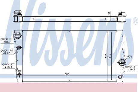 Радиатор охлаждения NISSENS 60775