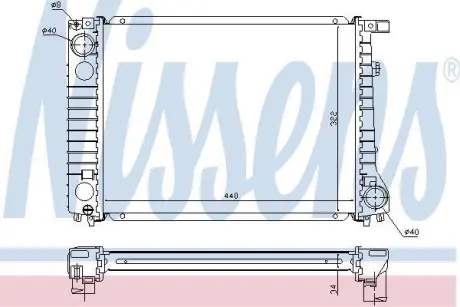 Радiатор NISSENS 60797A