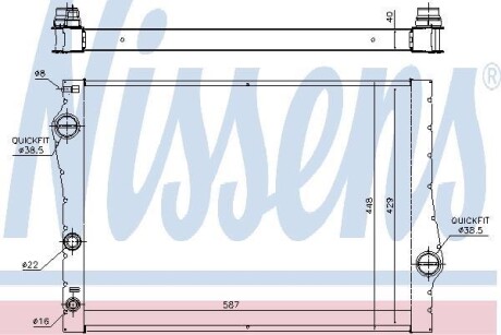 Радиатор NISSENS 60823