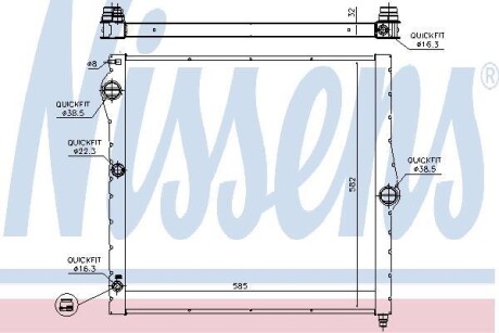 Радiатор NISSENS 60827