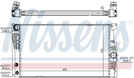 Радиатор NISSENS 60836