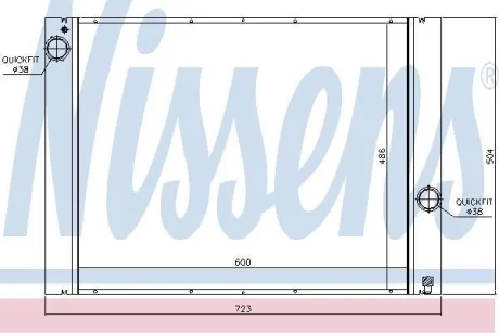 Радiатор NISSENS 60848