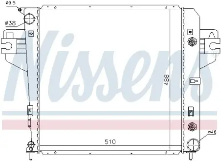 Радиатор охлаждения NISSENS 61017