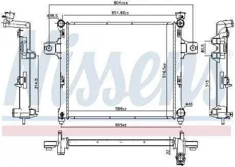Радиатор NISSENS 61038