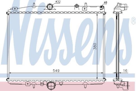 Радіатор охолодження NISSENS 61291A