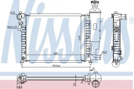 Радiатор NISSENS 61358