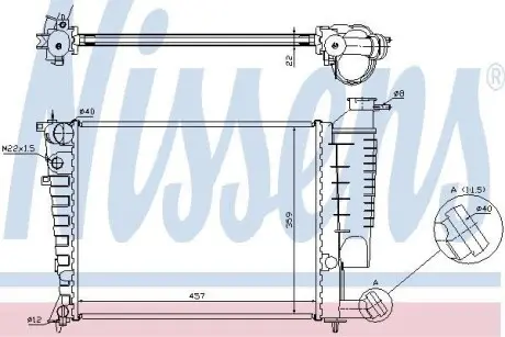 Радіатор охолодження NISSENS 613671