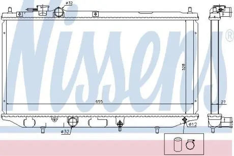 Радиатор NISSENS 61734
