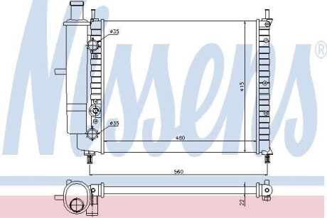 Радиатор NISSENS 61779