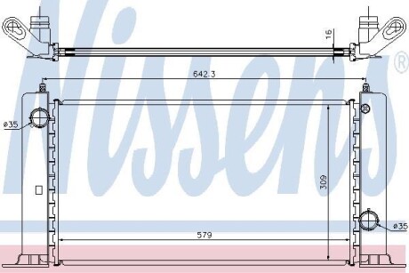 Радиатор NISSENS 61883A