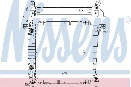 Радиатор NISSENS 620671