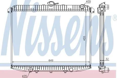 Радiатор NISSENS 62069A