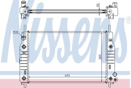 Радиатор NISSENS 62105