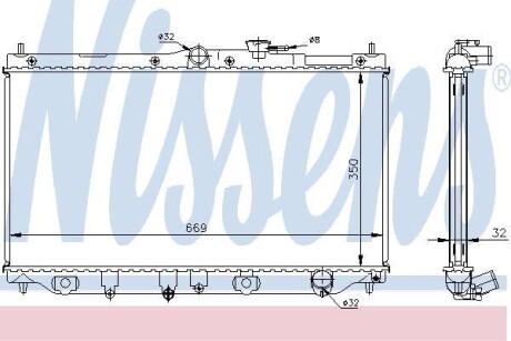 Радиатор NISSENS 62282A