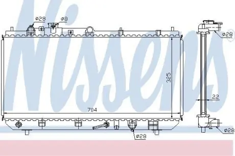 Радіатор охолодження NISSENS 624041