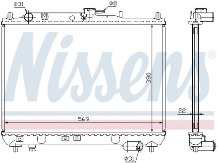 Радиатор NISSENS 62409A