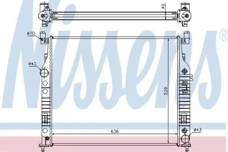 Радіатор NISSENS 62577A