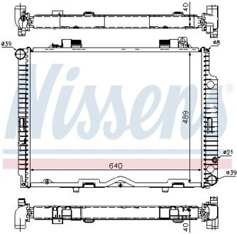 Радiатор NISSENS 62611A