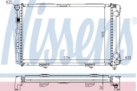 Радиатор NISSENS 62671A