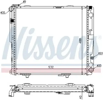 Радиатор NISSENS 62696A