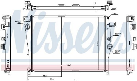 Радиатор NISSENS 627044