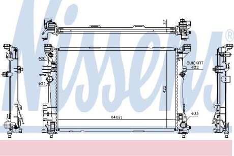 Радиатор NISSENS 627063