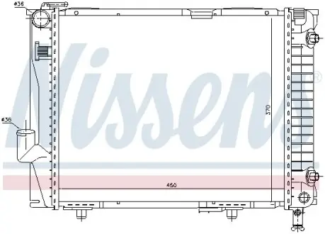 Радіатор охолодження NISSENS 62711