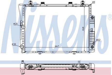 Радіатор охолодження NISSENS 62746A