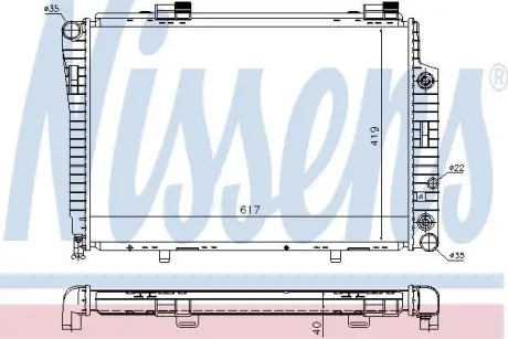 Радiатор NISSENS 62749A