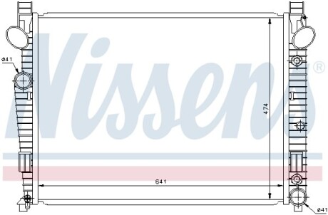 Радіатор охолодження MERCEDES S-CLASS W220 (98-) NISSENS 62772