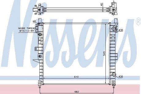 Радиатор NISSENS 62787A