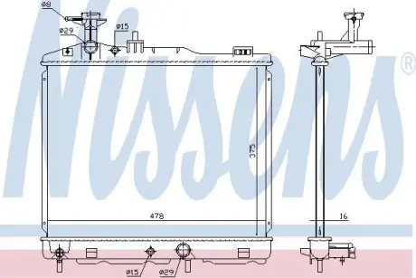 Радиатор NISSENS 628982