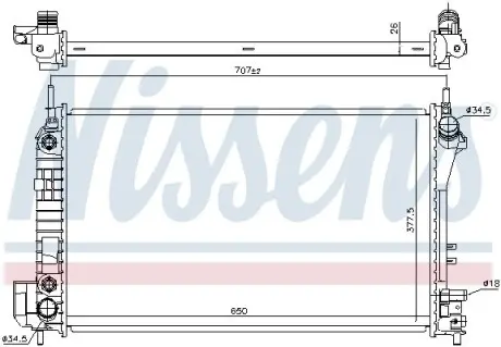 Радiатор NISSENS 630703