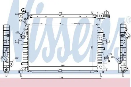 Радіатор охолодження NISSENS 630705
