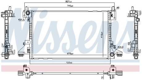 Радиатор NISSENS 630766