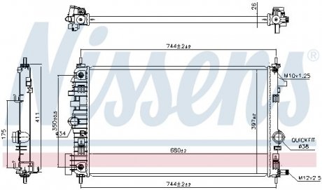 Радiатор NISSENS 630769